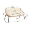 Manhattan Comfort Pine 4-Piece Patio Conversation Set in Cream OD-CV022-CR - alternate 6